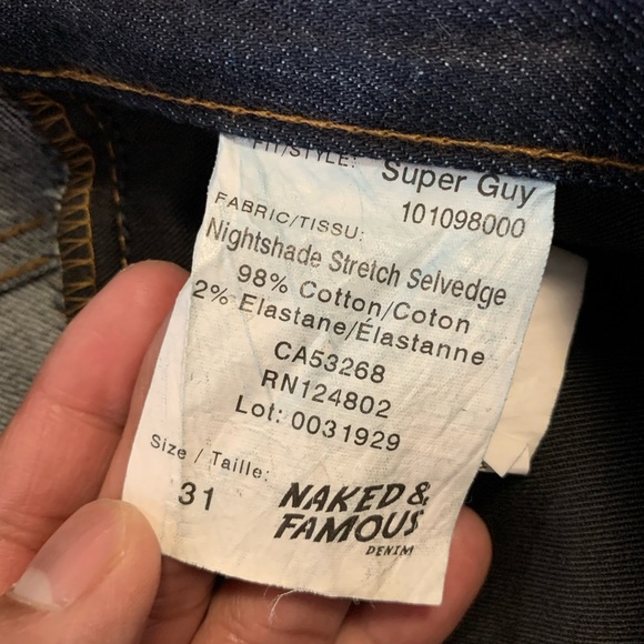 Naked & Famous Selvedge Jeans - Picture 8 of 8